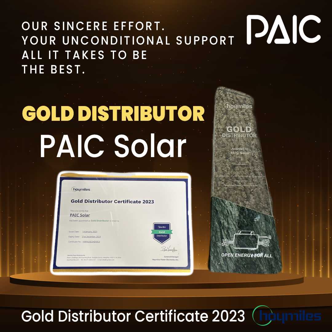 Renewables Hub in partnership with PAIC Solar received an award as the No.1 Preferred Installer in Texas and Oklahoma Solar Hub Store