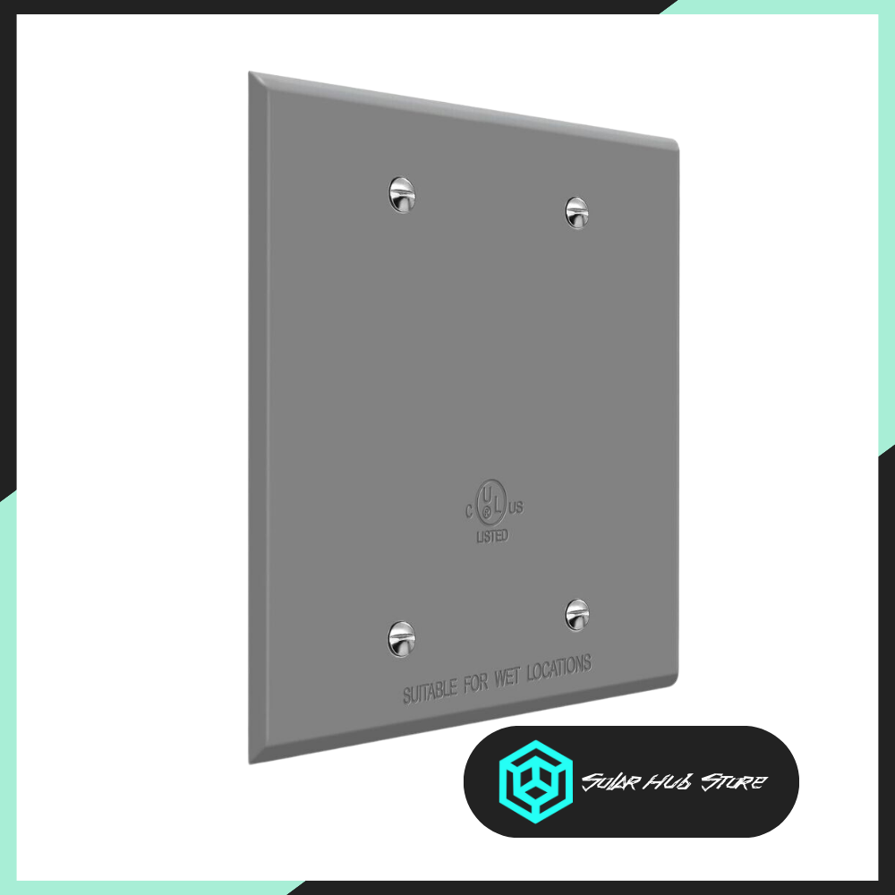 ENERLITES 7702-WP Weatherproof Blank Cover Plate for Outdoor Applications