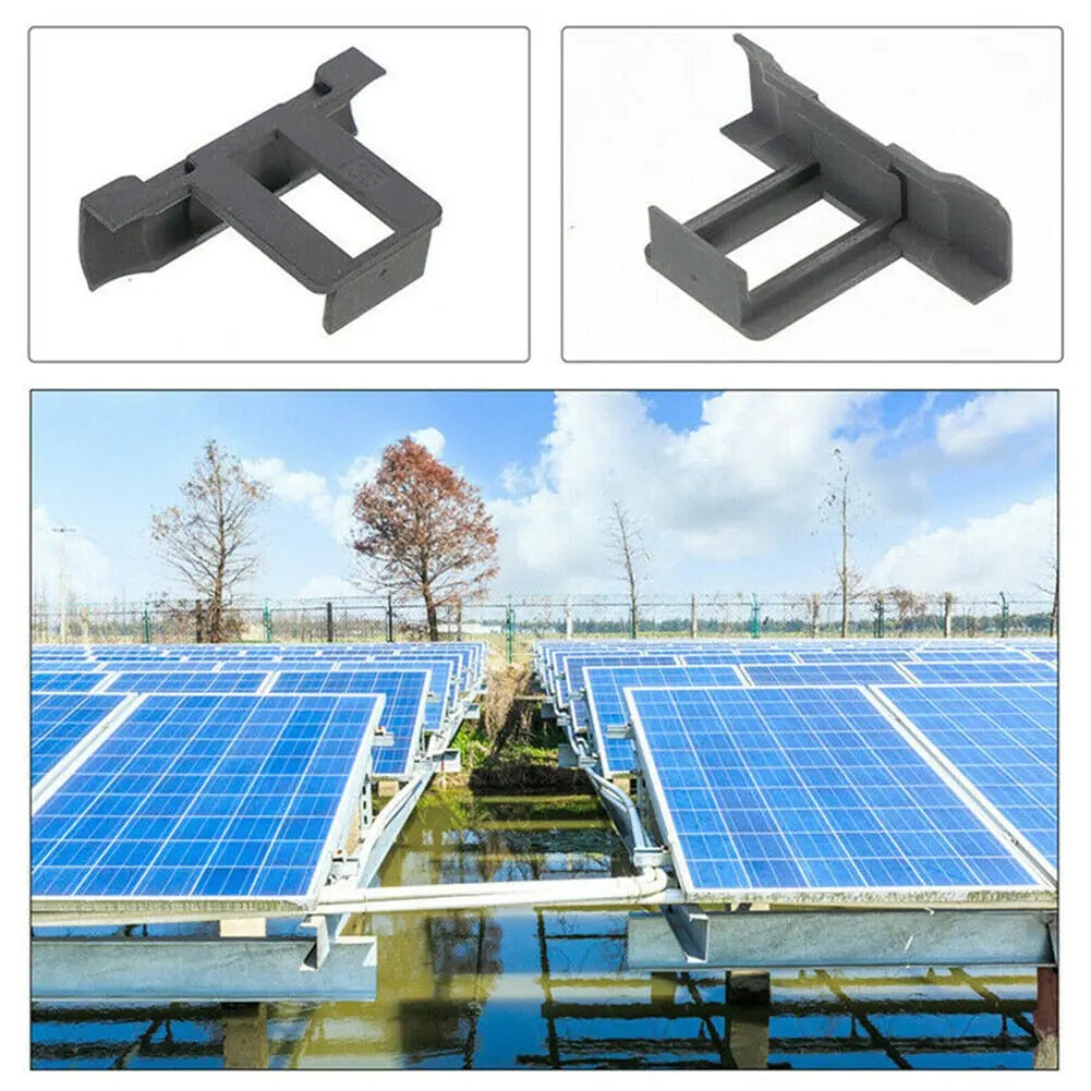 10/30Pcs Roof Solar Panel Frame Mud Removal Cleaning Clip Water Drain Water Diversion Clip Remove Stagnant Water 30/35/40mm