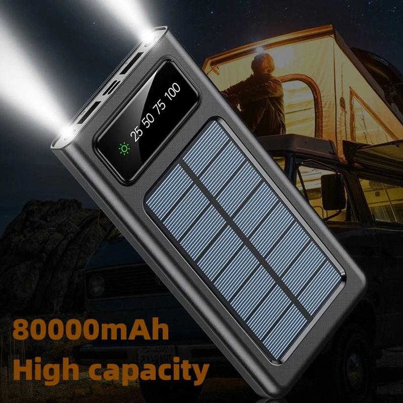 200000Mah Ultra-Large Capacity Power Bank Solar Charging Power Bank